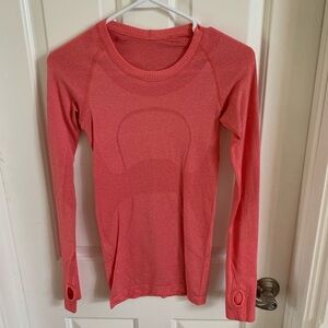 lululemon athletica Pink Long Sleeve Tee